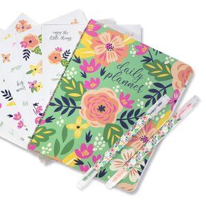 Steel Mill & Co Daily To Do Planner with 5 Sticker Sheets and Highlighters